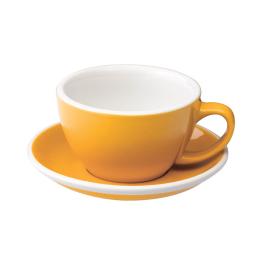 英國Loveramics Coffee Pro-Egg拿鐵咖啡杯盤組300ml(黃)