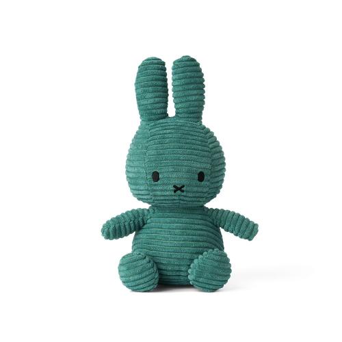 荷蘭BON TON TOYS Miffy Corduroy米菲兔燈芯絨玩偶23cm-綠