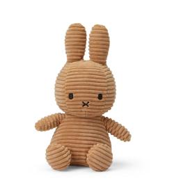 荷蘭BON TON TOYS Miffy Corduroy米菲兔燈芯絨玩偶23cm-奶茶