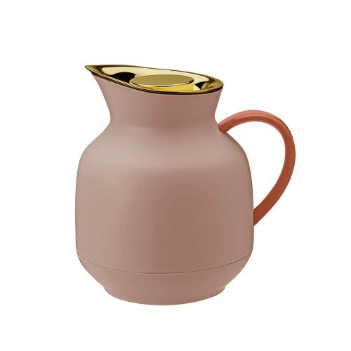 丹麥 Stelton Amphora真空保溫茶壺1L-粉紅