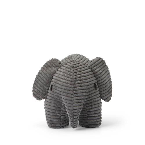 荷蘭BON TON TOYS Elephant Corduroy小象燈芯絨玩偶23cm-灰