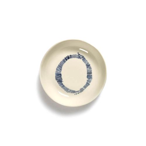 比利時 SERAX OTTO 圓碟-白/藍圈12cm-單入