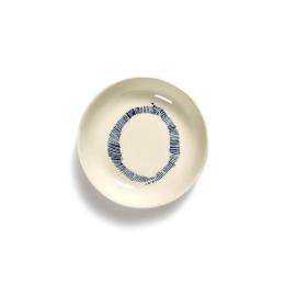 歐系餐瓷2件7折｜比利時 SERAX OTTO 圓碟-白/藍圈12cm-單入