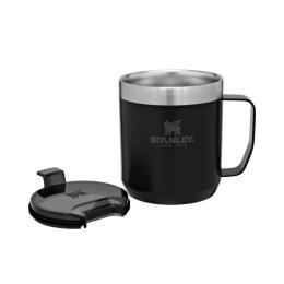 美國 STANLEY 經典系列 不鏽鋼咖啡馬克杯-消光黑