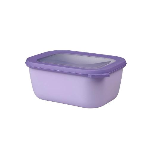 荷蘭 Mepal 方形密封保鮮盒1.5L(深)-薰衣草紫
