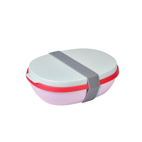 荷蘭 Mepal 繽紛系列 雙層餐盒-莓果粉
