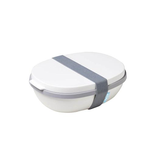 荷蘭 Mepal 繽紛系列 雙層餐盒-白