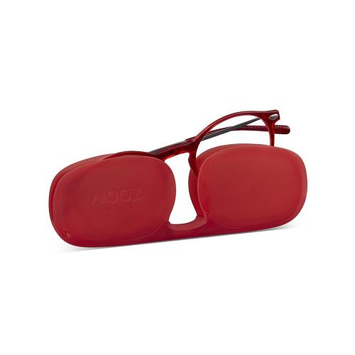 法國NOOZ 時尚造型老花眼鏡(鏡腳便攜款)圓-寶石紅