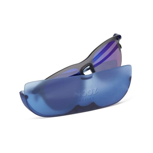 法國NOOZ 時尚造型運動墨鏡(鏡腳便攜款)方-科技藍