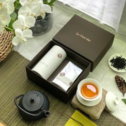 綠茗堂 百年皇室典藏禮盒-日月潭紅茶(白茶罐茶包組)