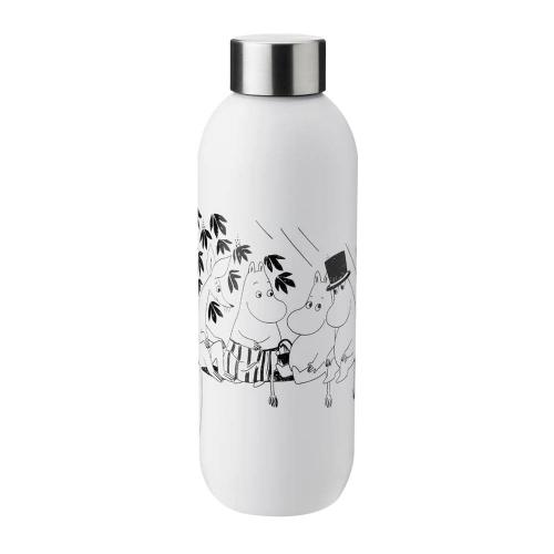 丹麥Stelton Moomin Keep Cool隨身瓶750ml-白，保溫杯/瓶，杯，杯壺