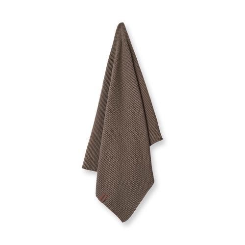 丹麥 Humdakin 織紋有機棉廚房萬用巾 45x70cm-經典褐