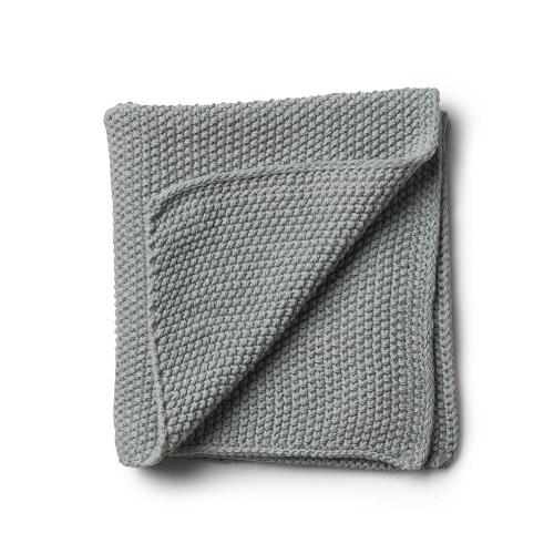 丹麥 Humdakin 織紋有機棉洗碗布 28x28cm-石頭灰