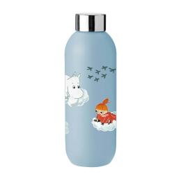 8折｜丹麥 Stelton Moomin Keep Cool隨身瓶750ml-雲朵藍