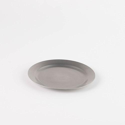 日本 AOYOSHI 青芳製作所 仿舊不鏽鋼圓形小餐盤15.4cm