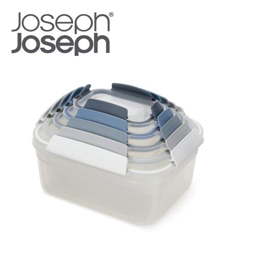 英國 Joseph Joseph 密封收納盒五件組-天空藍