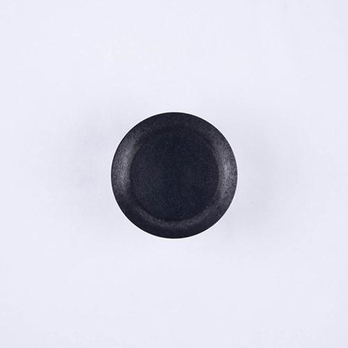 日本 AOYOSHI 青芳製作所 仿舊霧黑圓形餐盤12.5cm
