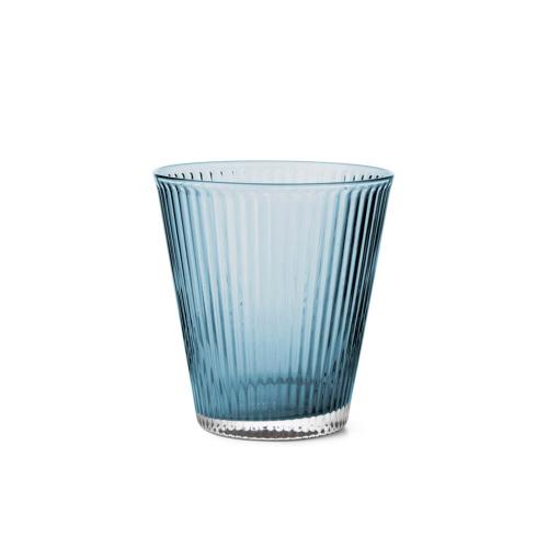 丹麥 Rosendahl Grand Cru 摺紋玻璃水杯260ml限量海沫藍 四入組