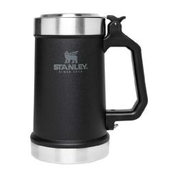 美國 STANLEY 經典系列 開瓶器啤酒杯(加蓋)0.7L-消光黑