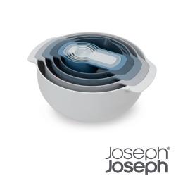 8折｜英國 Joseph Joseph 量杯打蛋盆9件組-天空藍