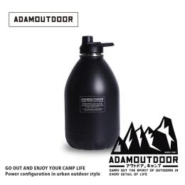 ADAMOUTDOOR 304不銹鋼雙層砲彈瓶2700ml-黑