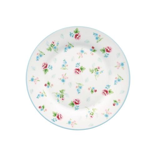 丹麥GreenGate Alma petit white 餐盤20.5cm