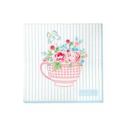 85折｜丹麥GreenGate Alma flowers white 餐巾紙 小20pcs