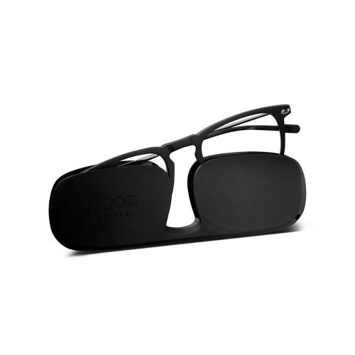 法國NOOZ 時尚造型老花眼鏡(鏡腳便攜款-抗藍光)方-黑色