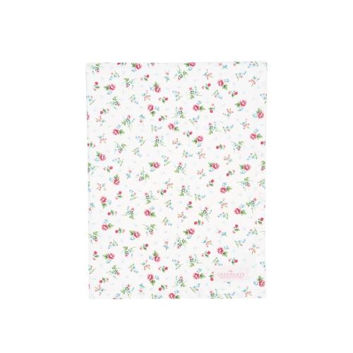 丹麥GreenGate Alma petit white 桌巾 100x100cm