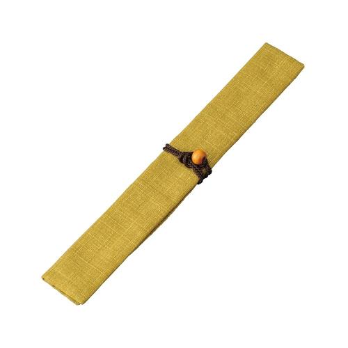 日本 KAWAI 傳統色筷子隨身收納袋-若葉色