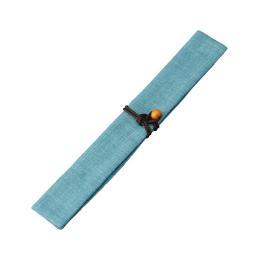 日本 KAWAI 傳統色筷子隨身收納袋-藍白