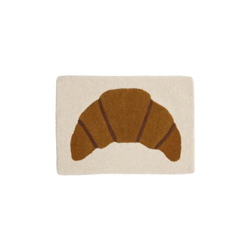 丹麥 OYOY 造型手工羊毛地毯-牛角麵包(小)