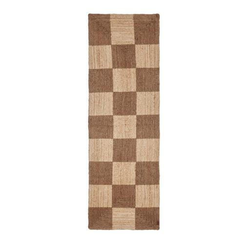 丹麥 OYOY 黃麻編織長地墊-棋盤格