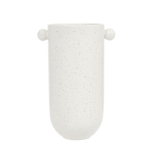 丹麥 OYOY Saga 薩加手作石器 花瓶-柔和白