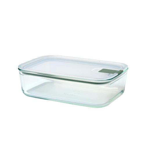 荷蘭 Mepal EasyClip 輕巧蓋玻璃密封保鮮盒1.5L-鼠尾草綠