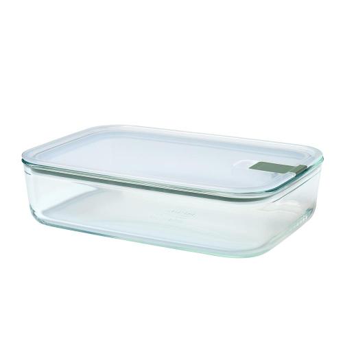 荷蘭 Mepal EasyClip 輕巧蓋玻璃密封保鮮盒2.25L-鼠尾草綠