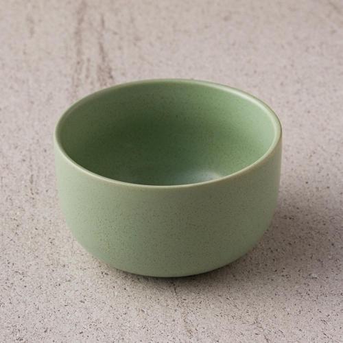 WAGA 簡約淡雅 陶瓷碗13cm-嫩綠