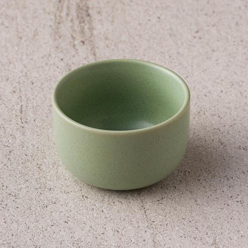 WAGA 簡約淡雅 陶瓷碗9.5cm-嫩綠