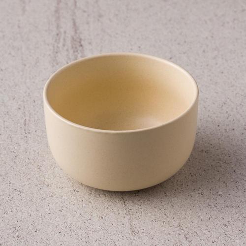 WAGA 簡約淡雅 陶瓷碗13cm-嫩黃