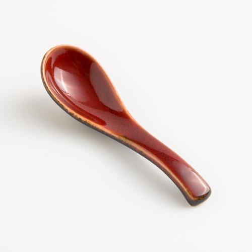 WAGA 新東方 陶瓷湯匙14cm-紅