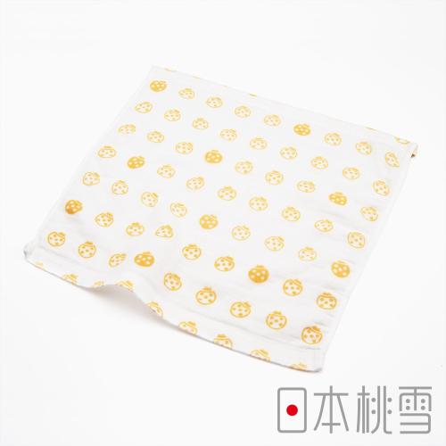 日本桃雪 紗布方巾-經典小小圖-小瓢蟲