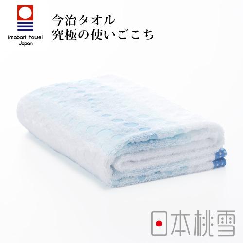 日本桃雪 今治水泡泡浴巾-海水藍