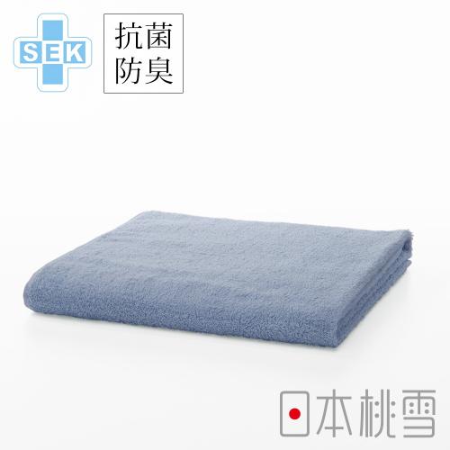 日本桃雪 SEK抗菌防臭運動大毛巾-煙藍色