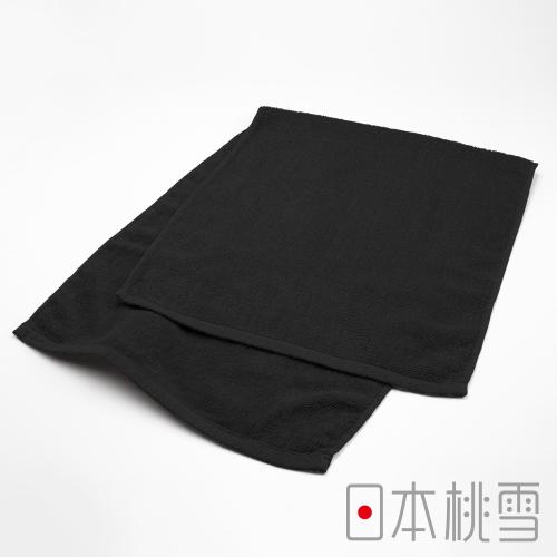 日本桃雪 運動綁頭毛巾-黑色