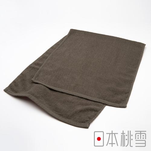 日本桃雪 運動綁頭毛巾-深咖啡色