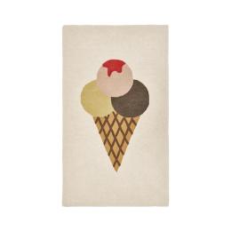 9折｜丹麥 OYOY 造型手工羊毛地毯-冰淇淋