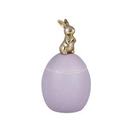 任選第2件51折｜丹麥GreenGate lavender 兔子復活蛋造型置物盒L