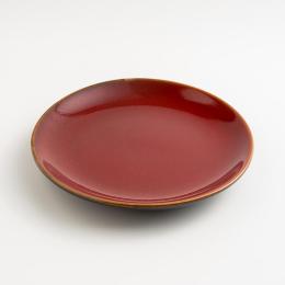 WAGA 新東方 陶瓷圓盤21cm-紅