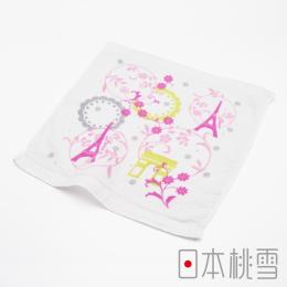 毛巾換季85折｜日本桃雪 紗布方巾-浪漫世界旅-巴黎