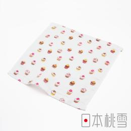 毛巾換季85折｜日本桃雪 紗布方巾-夢幻下午茶-杯子蛋糕